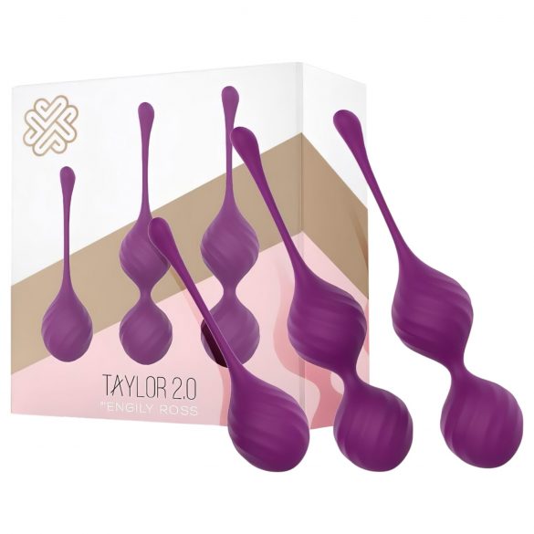 Engily Ross Taylor 2.0 - 3-delige Kegel balls set (paars)