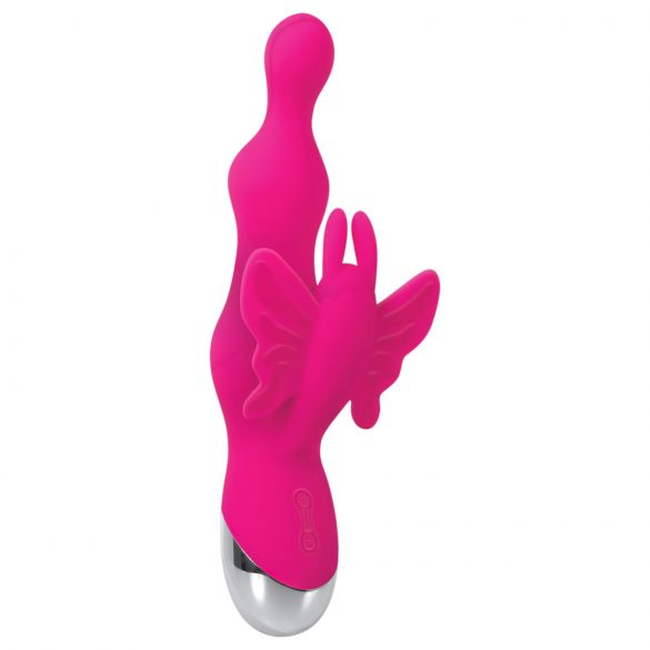 Evolved - kralen vibrator met clitorisstimulator (roze)