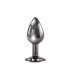 Evolved Zwarte Juweel - metalen anale dildo set (zwart-zilver)