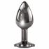 Evolved Zwarte Juweel - metalen anale dildo set (zwart-zilver)