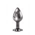 Evolved Zwarte Juweel - metalen anale dildo set (zwart-zilver)