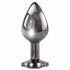 Evolved Zwarte Juweel - metalen anale dildo set (zwart-zilver)