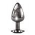 Evolved Zwarte Juweel - metalen anale dildo set (zwart-zilver)