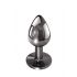 Evolved Zwarte Juweel - metalen anale dildo set (zwart-zilver)