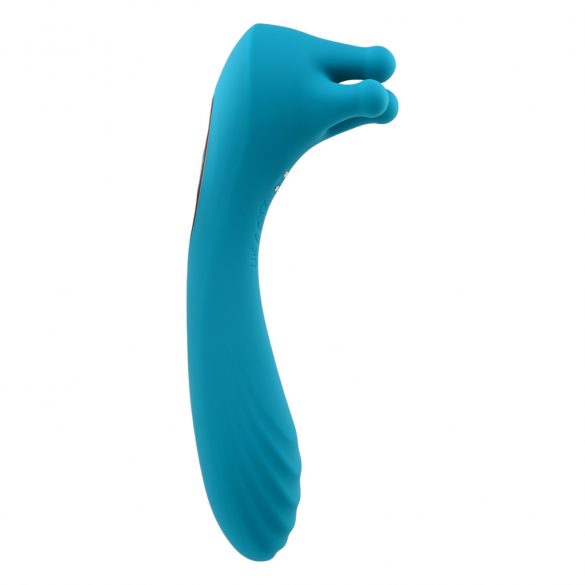 Evolved Heads or Tails - oplaadbare dubbelzijdige vibrator (blauw)