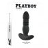 Playboy - Oplaadbare, stotende anale vibrator (zwart)