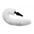 TAILZ - Witte vossenstaart anaal dildo set (zwart-wit)