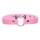 Meester Serie Onde Kat - halsband met kat hoofd ring (roze)