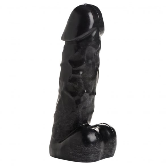 Dark Pecker - lichaamkaars - penis met ballen - zwart (352g)