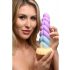 Creature Cocks Mystique - eenhoorn dildo - 21 cm (paars-geel)