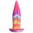 Creature Cocks Tong - oplichtende siliconen dildo - 21cm (regenboog)