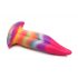 Creature Cocks Tong - oplichtende siliconen dildo - 21cm (regenboog)