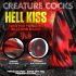 Creature Cocks Hell Kiss - gedraaide siliconen dildo - 19cm (rood)