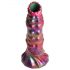 Wezen Pik Larve - ovipositor dildo met eieren (regenboog)