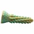 Criatuur Kokken Stegosaurus - gestekkelde siliconen dildo - 20cm (groen)