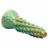 Criatuur Kokken Stegosaurus - gestekkelde siliconen dildo - 20cm (groen)