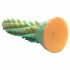 Criatuur Kokken Stegosaurus - gestekkelde siliconen dildo - 20cm (groen)