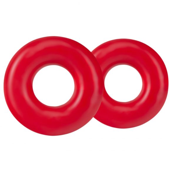 Stay Hard Donuts - penringen set (rood)