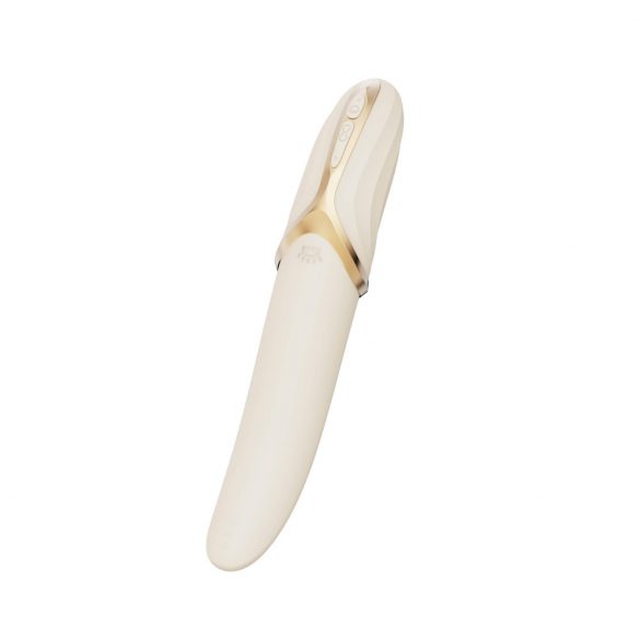 Zalo Eve - oplaadbare, verwarmende roterende vibrator (wit)