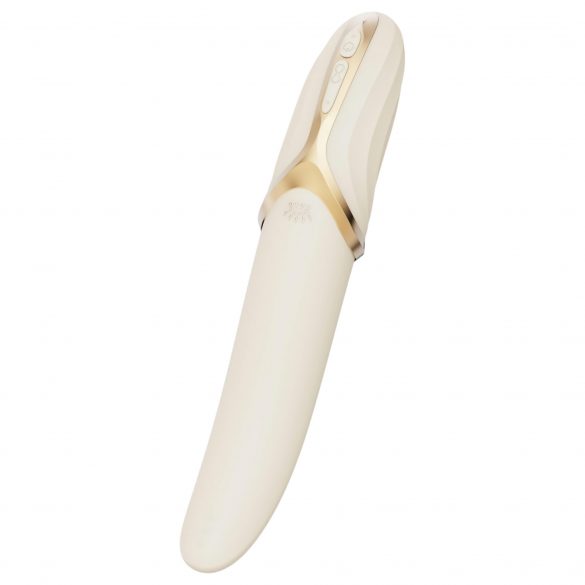 Zalo Eve - oplaadbare, verwarmende roterende vibrator (wit)