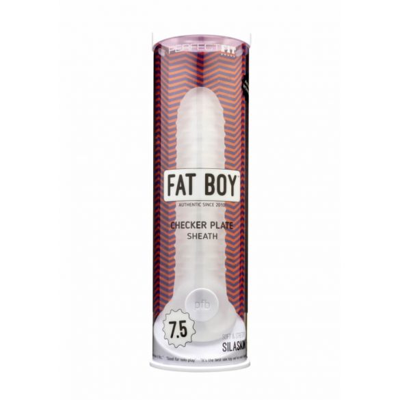 Fat Boy Checker Box - penishoesje (19 cm) - wit