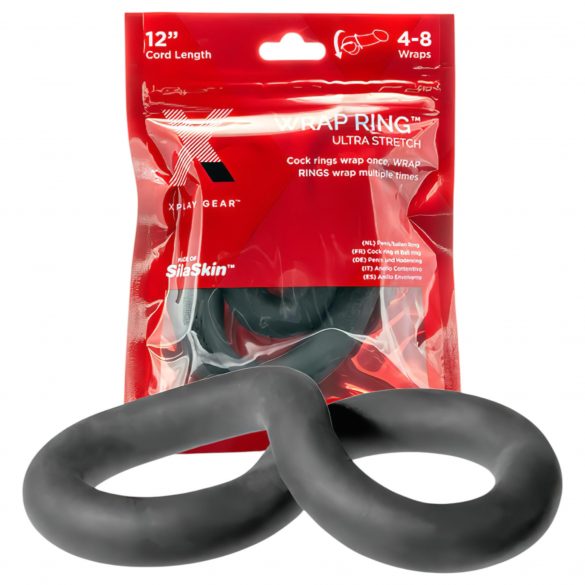 Perfect Fit Ultra Wrap 12 - dikke penisring - zwart (30 cm)