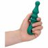 Loveline - Rechargeable, Beaded Anal Vibrator (Green) 