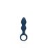 Loveline - Anal Dildo with Ring Handle - Small (Blue) 