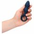 Loveline - Anal Dildo with Ring Handle - Small (Blue) 