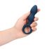 Loveline - anale dildo met handvatring - middelgroot (blauw)