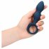 Loveline - anale dildo met handvatring - middelgroot (blauw)