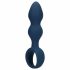 LoveLine - anale dildo met handvatring - groot (blauw)