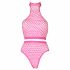 Ouch! - fluorescerend lingerie set (roze)