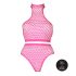 Ouch! - fluorescerend lingerie set (roze)