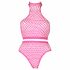 Ouch! - fluorescerend lingerie set (roze)