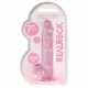 REALROCK - transparante realistische dildo - roze (17cm)