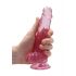 REALROCK - transparante realistische dildo - roze (17cm)