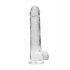 REALROCK - doorzichtig realistische dildo - helder (22cm)