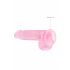 REALROCK - doorzichtige realistische dildo - roze (15cm)