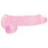 REALROCK - doorzichtige realistische dildo - roze (15cm)