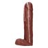 Dicky Cum - zeep penis met ballen - bruin (250g)