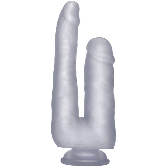 Realrock - realistische dubbele dildo - 22cm (transparant)