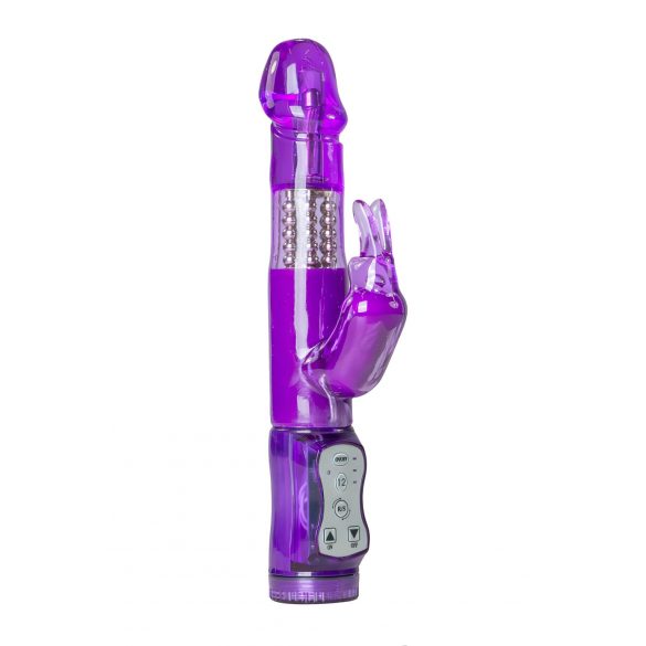 Easytoys Rabbit – roterende parels clitoris vibrator (paars)