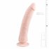 Easytoys - siliconen dildo met zuignap (21cm) - naturel