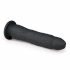 Easytoys - zuignap 100% siliconen dildo (21cm) - zwart