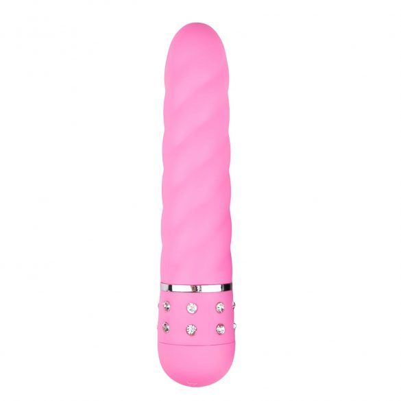 Easytoys Diamond - gedraaide staafvibrator (roze)