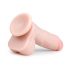 Easytoys - zuignap dildo met testikels (17,5 cm) - natuur