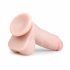 Easytoys - zuignap dildo met testikels (17,5 cm) - natuur