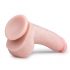 Easytoys - zuignap-dildo met ballen (20cm) - natuur