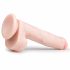 Easytoys - Grote zuignap dildo met ballen (26,5 cm) - naturel